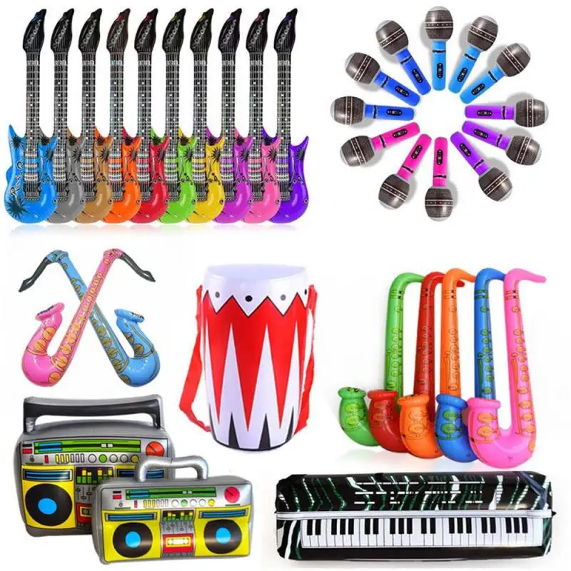 Funny PVC Inflatable Musical Instrument Toy Party Stage Decorations Prop Blow Up - £4.30 GBP+