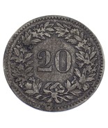 1851-BB Switzerland 20 Rappen Billon Km #7 VF Condition-
show original t... - $454.80 CAD