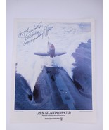 8&quot; x 10&quot; Color Photo USS Atlanta (SSN 712) Nuclear Sub Autographed by Co... - $495.58 MXN
