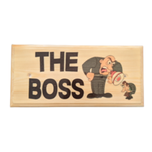 The Boss Sign, Boss Office Door Plaque Work Colleague Gift Funny The Boss 556 - £11.04 GBP