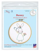 Jack Dempsey Needle Art Bunny 6 Inch Hoop Kit - $17.95