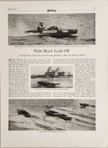 1927 Magazine Photo Palm Beach Boat Races Chris-Craft,Sea Sled,Dodge Water Cars - £13.43 GBP