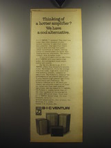 1974 BIC Venturi Speakers Ad - Thinking of a hotter amplifier? - $18.49