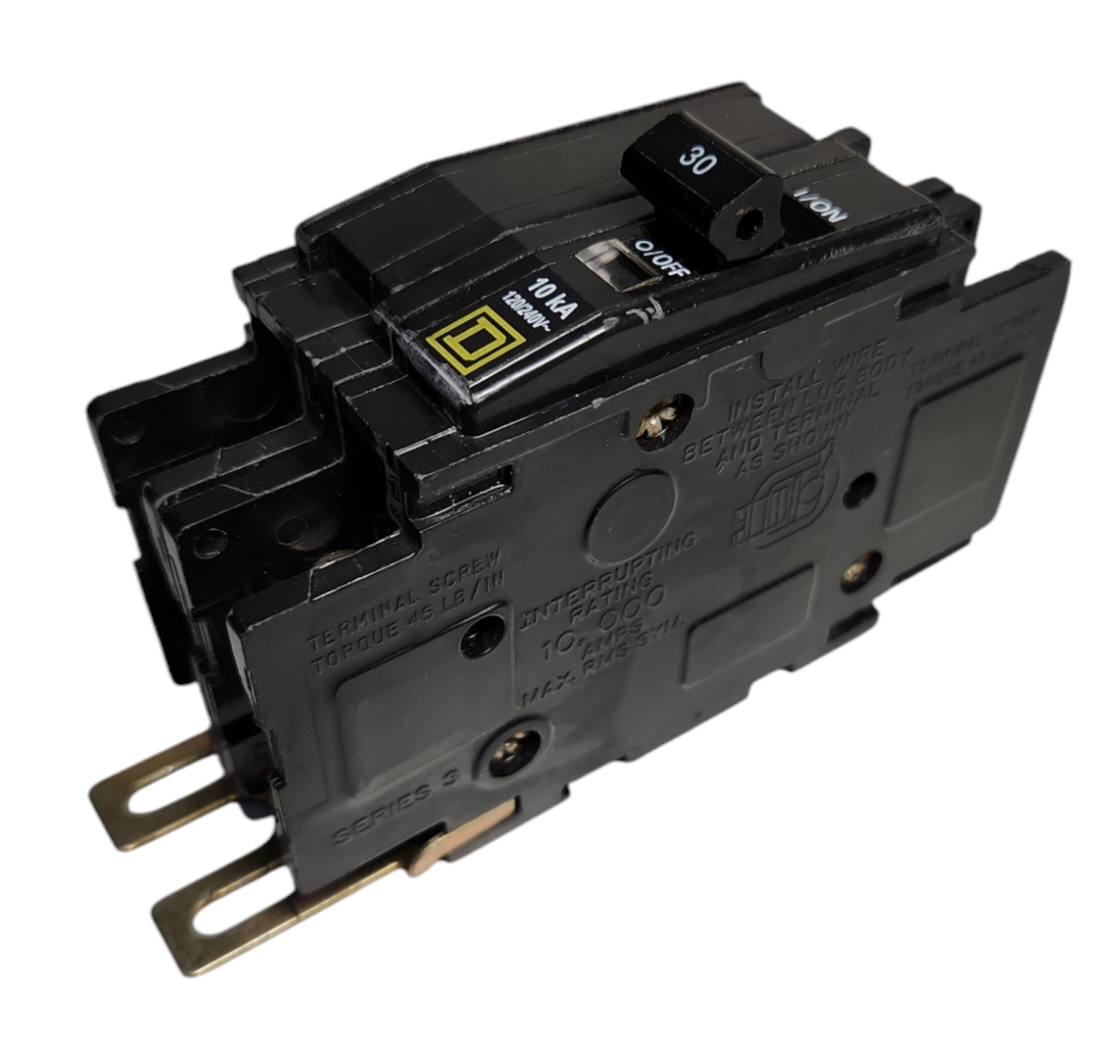 Square D 30 Amp 2 Pole Molded Case Circuit Breaker 10kA Series 3 Type QO... - $29.70