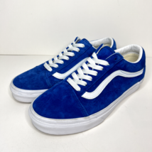 Vans Old Skool Skater Shoes Womens 7 Blue Suede Sneakers Low Top Mens 5.5 - £31.00 GBP