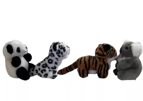 Vintage World Wild Life Fund Plush Stuffed Animal Set of 4 Panda Koala Tiger - £14.71 GBP