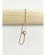 Mother of Pearl Sweetheart Bracelet in Gold - £27.94 GBP