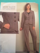 Anne Klein Vogue Sewing Pattern V1063 Jacket Pants Suit Fitted 6 8 10 12 - £7.31 GBP