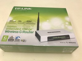 TP-LINK 54mbps EXTENDED RANGE Wireless ROUTER New in BOX with Plastic OV... - £77.15 GBP