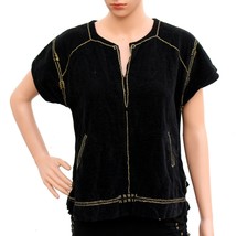 NWOT Isabel Marant Jambi Women&#39;s Velvet Embroidered Blouse Tunic Top Size M 36 - £66.54 GBP