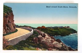 Vintage Postcard Road Around South Shore Bermuda - £3.90 GBP