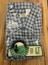 Ozark Trail Mens Vintage Flannel Plaid Shirt Sz LT Button Down Long Sleeve - $20.79