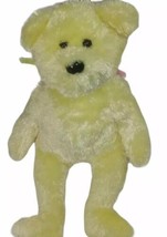 Beanie Baby TY Sherbet Yellow Plush Bear Retired So Soft B79 - £11.84 GBP