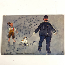 1904 Postcard Passive Resistance Humor Antique Aquarette Raphael Tuck &amp; Sons - £17.63 GBP