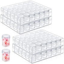 4 Pcs Bead Organizer Transparent Embroidery Bead Storage Containers With Lid Pla - £43.49 GBP