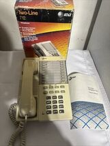 AT&amp;T 712 Two-Line Telephone – Vintage NOS – New in Box with Manual &amp; Cords - $59.40