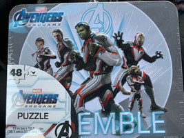 Marvel Avengers Endgame Puzzle Set 48 Pieces In Collectible Lunchbox - £17.22 GBP