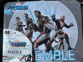 Marvel Avengers Endgame Puzzle Set 48 Pieces In Collectible Lunchbox - £17.58 GBP