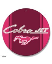 Ford Mustang Cobra Jet Car Vehicle Logo Poster Metal Round Sign 8x8in Vi... - €21,47 EUR