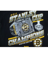 NHL Boston Bruins National Hockey League Fan Stanley Cup Champs Black T ... - £11.72 GBP