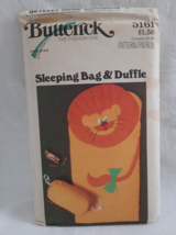 70&#39;s Era Butterick 5161 Adorable Friendly Lion Children&#39;s Sleeping &amp; Duf... - $6.88