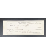 Antique 1865 United States Internal Revenue IRS Tax Receipt 3x8 Carriage - $18.52