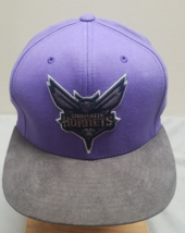 Mitchell And Ness Nwt $34.99 Charlotte Hornets 7 1/4 Fitted Hat (A3) - £18.69 GBP