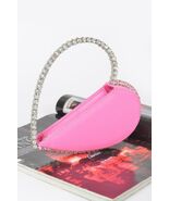 Heart Shape Stone Handle Clutch  (White) - €32,84 EUR