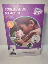 Science Can Portable Science Microscope 120x Zoom STEM Educational Toy L... - $14.84