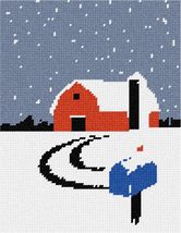 Pepita Needlepoint Canvas: Snowing, 7&quot; x 9&quot; - $50.00+