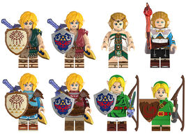 8Pcs The Legend of Zelda Minifigures Link Princess Zelda Mini Block Figu... - $23.59