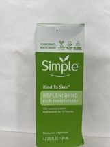 Simple Sensitive Replenishing Rich Moisturizer Vitamin Replenish 12H 4.2oz - £4.34 GBP