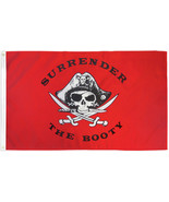 Surrender the Booty Pirate Flag 3x5ft Boating Flag Skull Flag Jolly Roge... - $16.99