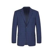 Men RENOIR suit Solid 2Button Business Formal Slim Fit 292-6 Window Pane Plaid image 2