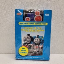 Thomas and Friends Thomas &amp; The Really Brave Engines Dvd Wooden Train Bonus - £27.61 GBP