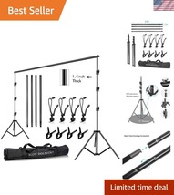 Professional 10x10 Ft Adjustable Photo Backdrop Support System with Trav... - $1,933.39 MXN
