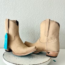 Lane EMMA JANE Womens Cowboy Bootie 8 Bone Suede Western Cowgirl Ankle B... - $133.65