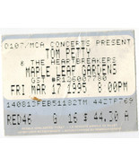 Tom Petty &amp; The Heartbreakers 1995 Ticket Stub Toronto Maple Leaf Garden... - $19.75