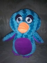 Toy Factory Penguin Plush 11.5&quot; Blue Purple Stuffed Animal 2015 Ages 3+ Made In - £11.65 GBP