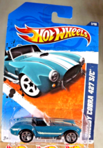 2011 Hot Wheels #107 Muscle Mania 7/10 SHELBY COBRA 427 S/C Dark Green Clear-TW - £10.22 GBP
