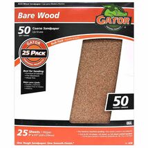 Gator 9&quot; x 11&quot; Bare Wood Sanding Sheets, 150 Grit, 25 Pack - $32.05 CAD+