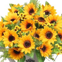 AmyHomie Artificial Sunflower Bouquets,2 Bunches Fake Wildflowers for Baby - $14.99