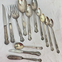 13 Pcs WM Rogers Extra Plate Original Rogers Serving Utensils Ice tea Spoons Vtg - $27.95