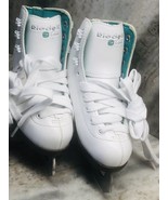 Ship N 24 Hours. New-J Girls Med. Figure Skate Boots Size 10: White. - €146,52 EUR