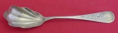 Primary image for Antique Lily Engraved by Whiting Sterling Silver Sugar Spoon Shell 5 3/4"