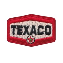 TEXACO IRON ON PATCH 2.25&quot; Small Red Embroidered Racing Jacket Auto Spor... - £2.35 GBP