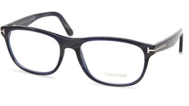 NEW TOM FORD TF5430 064 Blue Horn Eyeglasses Frame 56-17-145mm B40mm Italy - £121.79 GBP