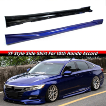  For 2018-2022 Honda Accord Night Pearl Blue Add-on JDM Side Skirt Extensions - £171.03 GBP
