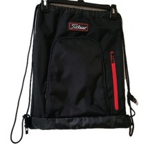 Titleist Players Sack Backpack Travel Bag Drawstring Black/Red Golf - €21,11 EUR