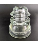 Hemingray No 45 Insulator Clear Glass CD155 Made in USA 25-50 Paperweight - $274.84 MXN